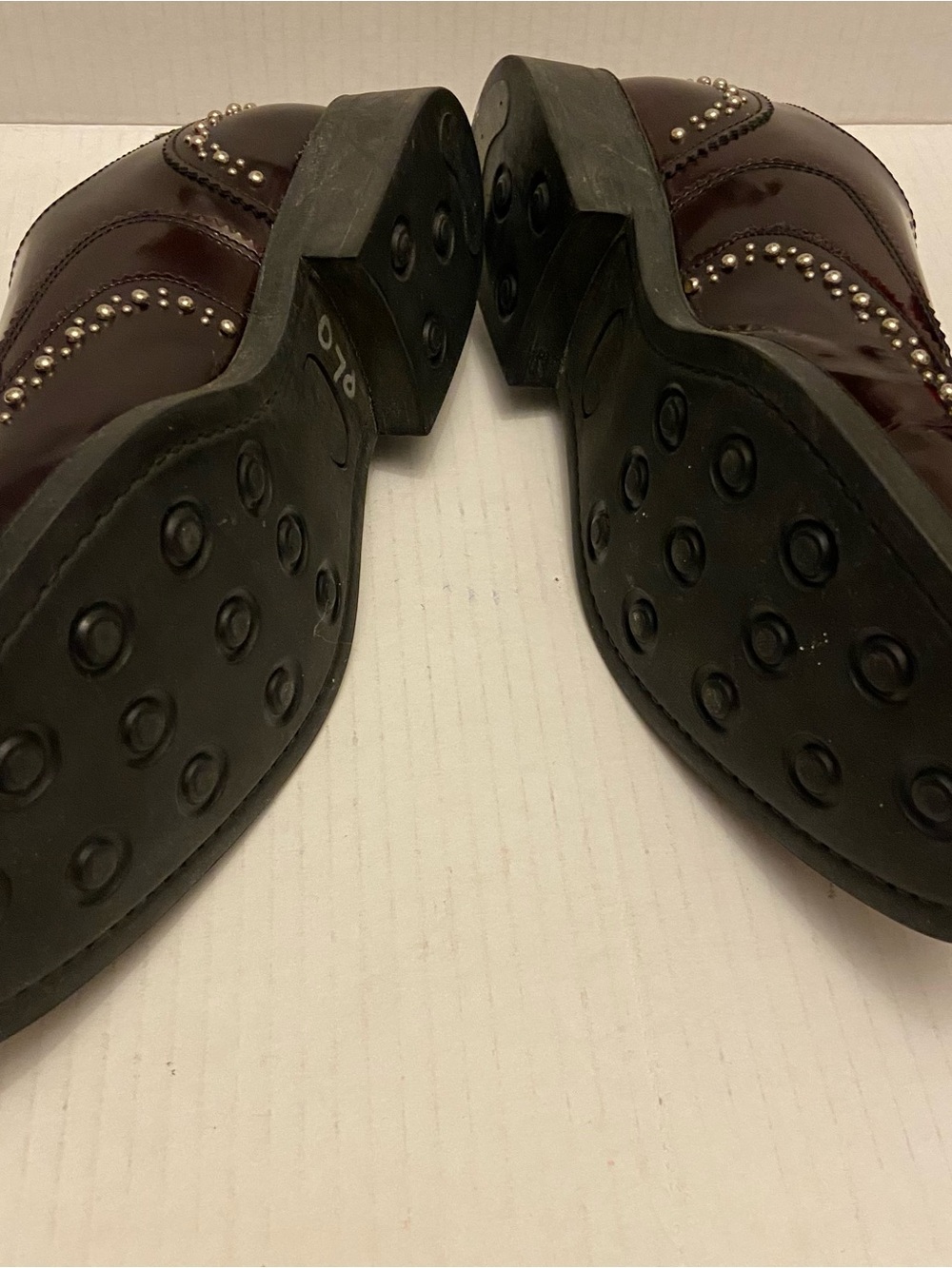 Boemos Woman’s Brown/Berry Embellishment WingTip Lace Up Italian Oxford Shoes. - Picture 7 of 8